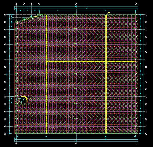 三清山东营金岭化工大王煤棚网架